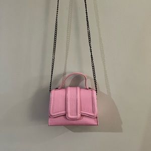 Zara small pink mini city bag